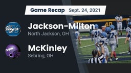 Recap: Jackson-Milton  vs. McKinley  2021