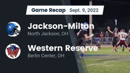 Recap: Jackson-Milton  vs. Western Reserve  2022