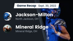 Recap: Jackson-Milton  vs. Mineral Ridge  2022