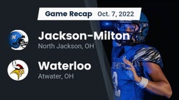Recap: Jackson-Milton  vs. Waterloo  2022