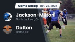 Recap: Jackson-Milton  vs. Dalton  2022
