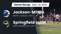 Recap: Jackson-Milton  vs. Springfield Local  2023