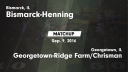 Matchup: Bismarck-Henning vs. Georgetown-Ridge Farm/Chrisman  2016