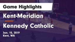 Kent-Meridian   vs Kennedy Catholic  Game Highlights - Jan. 15, 2019