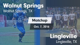 Matchup: Walnut Springs vs. Lingleville  2016