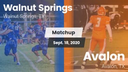 Matchup: Walnut Springs vs. Avalon  2020