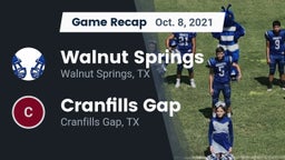 Recap: Walnut Springs  vs. Cranfills Gap  2021