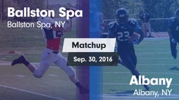 Matchup: Ballston Spa vs. Albany  2016