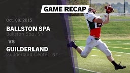 Recap: Ballston Spa  vs. Guilderland  2015