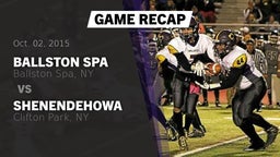 Recap: Ballston Spa  vs. Shenendehowa  2015