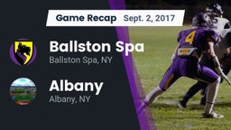 Recap: Ballston Spa  vs. Albany  2017