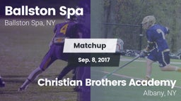 Matchup: Ballston Spa vs. Christian Brothers Academy  2017