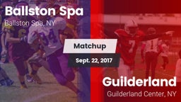 Matchup: Ballston Spa vs. Guilderland  2017