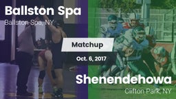 Matchup: Ballston Spa vs. Shenendehowa  2017