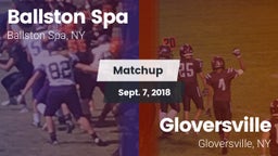 Matchup: Ballston Spa vs. Gloversville  2018