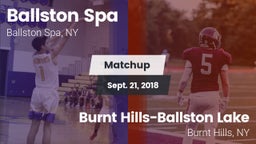Matchup: Ballston Spa vs. Burnt Hills-Ballston Lake  2018