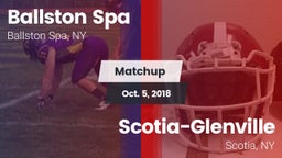 Matchup: Ballston Spa vs. Scotia-Glenville  2018