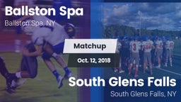 Matchup: Ballston Spa vs. South Glens Falls  2018