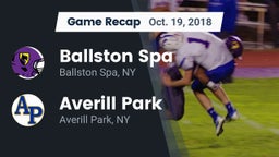 Recap: Ballston Spa  vs. Averill Park  2018