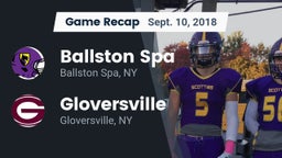 Recap: Ballston Spa  vs. Gloversville  2018