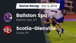 Recap: Ballston Spa  vs. Scotia-Glenville  2018