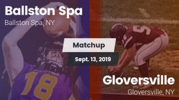 Matchup: Ballston Spa vs. Gloversville  2019