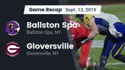 Recap: Ballston Spa  vs. Gloversville  2019