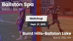Matchup: Ballston Spa vs. Burnt Hills-Ballston Lake  2019