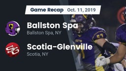 Recap: Ballston Spa  vs. Scotia-Glenville  2019