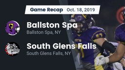Recap: Ballston Spa  vs. South Glens Falls  2019