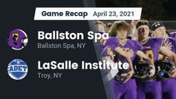 Recap: Ballston Spa  vs. LaSalle Institute  2021