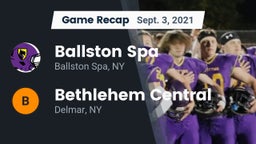 Recap: Ballston Spa  vs. Bethlehem Central  2021