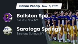 Recap: Ballston Spa  vs. Saratoga Springs  2021