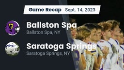Recap: Ballston Spa  vs. Saratoga Springs  2023