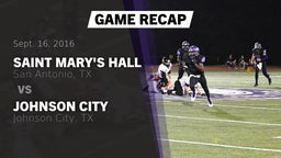 Recap: Saint Mary's Hall  vs. Johnson City  2016
