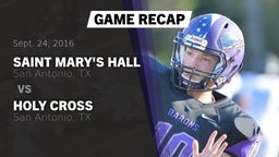Recap: Saint Mary's Hall  vs. Holy Cross  2016