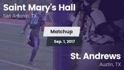 Matchup: Saint Mary's Hall vs. St. Andrews  2017