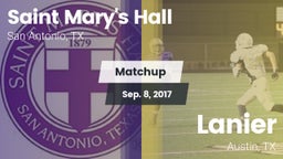 Matchup: Saint Mary's Hall vs. Lanier  2017