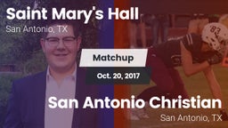 Matchup: Saint Mary's Hall vs. San Antonio Christian  2017