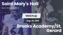 Matchup: Saint Mary's Hall vs. Brooks Academy/St. Gerard 2018