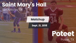 Matchup: Saint Mary's Hall vs. Poteet  2018