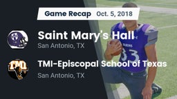 Recap: Saint Mary's Hall  vs. TMI-Episcopal School of Texas 2018