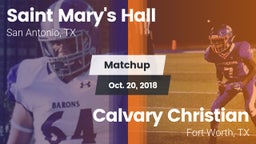 Matchup: Saint Mary's Hall vs. Calvary Christian  2018