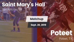 Matchup: Saint Mary's Hall vs. Poteet  2019