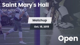 Matchup: Saint Mary's Hall vs. Open 2019