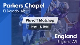 Matchup: Parkers Chapel vs. England  2016