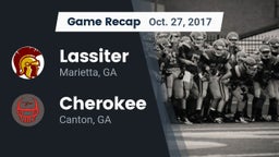 Recap: Lassiter  vs. Cherokee  2017