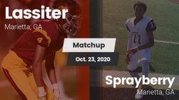Matchup: Lassiter vs. Sprayberry  2020