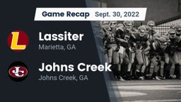 Recap: Lassiter  vs. Johns Creek  2022