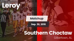Matchup: Leroy vs. Southern Choctaw  2016